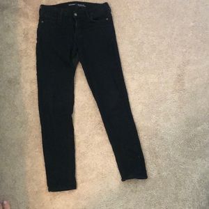 Black skinny ankle jeans